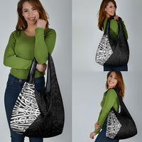 Black New Zealand Puhoro Maori Tattoo Grocery Bag LT14 - Polynesian Pride