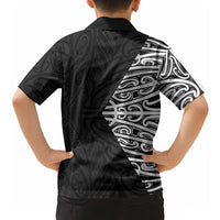Black New Zealand Puhoro Maori Tattoo Hawaiian Shirt LT14 - Polynesian Pride