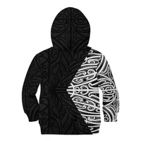 Black New Zealand Puhoro Maori Tattoo Kid Hoodie LT14 - Polynesian Pride