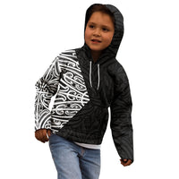 Black New Zealand Puhoro Maori Tattoo Kid Hoodie LT14 - Polynesian Pride