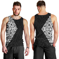 Black New Zealand Puhoro Maori Tattoo Men Tank Top LT14 - Polynesian Pride