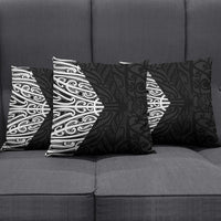 Black New Zealand Puhoro Maori Tattoo Pillow Cover LT14 - Polynesian Pride