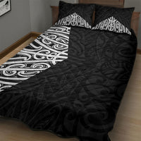 Black New Zealand Puhoro Maori Tattoo Quilt Bed Set LT14 - Polynesian Pride