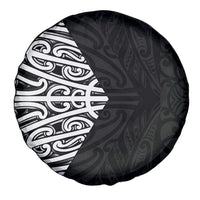 Black New Zealand Puhoro Maori Tattoo Spare Tire Cover LT14 - Polynesian Pride