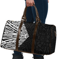 Black New Zealand Puhoro Maori Tattoo Travel Bag LT14 - Polynesian Pride