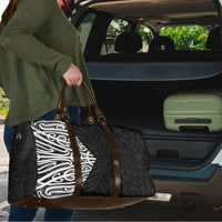 Black New Zealand Puhoro Maori Tattoo Travel Bag LT14 - Polynesian Pride