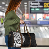 Black New Zealand Puhoro Maori Tattoo Travel Bag LT14 - Polynesian Pride