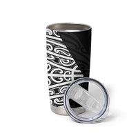 Black New Zealand Puhoro Maori Tattoo Tumbler Cup LT14 - Polynesian Pride