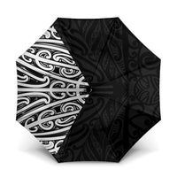 Black New Zealand Puhoro Maori Tattoo Umbrella LT14 One Size Folded 11.42 inch Opened Diameter 37.4 inch Black - Polynesian Pride