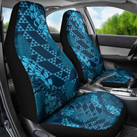 Naval Night Aloha Hawaii Car Seat Cover Hawaiian Kakau Ohia Lehua Lei - Polynesian Pride