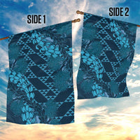 Naval Night Aloha Hawaii Garden Flag Hawaiian Kakau Ohia Lehua Lei - Polynesian Pride