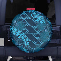 Naval Night Aloha Hawaii Spare Tire Cover Hawaiian Kakau Ohia Lehua Lei - Polynesian Pride