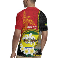 Personalised PNG Morobe Provins Rugby Jersey Papua New Guinea Plumeria Melanesian Pattern - Polynesian Pride