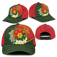 PNG Isten Hailans Provins Classic Cap Papua New Guinea Plumeria Melanesian Pattern LT14 - Polynesian Pride