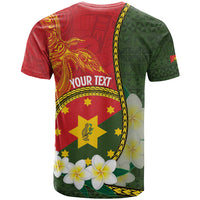 Personalised PNG Isten Hailans Provins T Shirt Papua New Guinea Plumeria Melanesian Pattern - Polynesian Pride