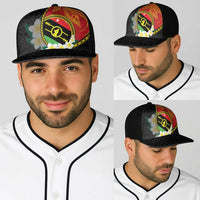 PNG Sauten Hailans Baseball Net Cap Papua New Guinea Plumeria Melanesian Pattern LT14 - Polynesian Pride