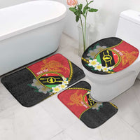 Personalised PNG Sauten Hailans Bathroom Set Papua New Guinea Plumeria Melanesian Pattern LT14 - Polynesian Pride