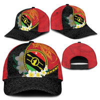 PNG Sauten Hailans Classic Cap Papua New Guinea Plumeria Melanesian Pattern - Polynesian Pride