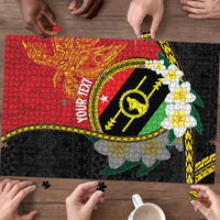 Personalised PNG Sauten Hailans Puzzle Papua New Guinea Plumeria Melanesian Pattern LT14 - Polynesian Pride