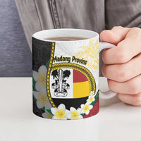 Personalised PNG Madang Provins Ceramic Mug Papua New Guinea Plumeria Melanesian Pattern LT14 - Polynesian Pride