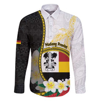 Personalised PNG Madang Provins Family Matching Off Shoulder Maxi Dress and Hawaiian Shirt Papua New Guinea Plumeria Melanesian Pattern - Polynesian Pride