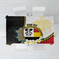 Personalised PNG Madang Provins Tablecloth Papua New Guinea Plumeria Melanesian Pattern - Polynesian Pride
