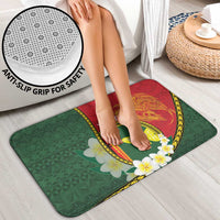 Personalised PNG Oro Provins Bathroom Set Papua New Guinea Plumeria Melanesian Pattern - Polynesian Pride