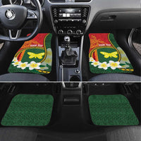 Personalised PNG Oro Provins Car Mats Papua New Guinea Plumeria Melanesian Pattern - Polynesian Pride
