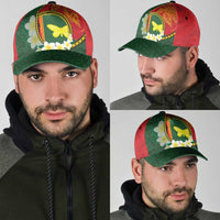 PNG Oro Provins Classic Cap Papua New Guinea Plumeria Melanesian Pattern LT14 - Polynesian Pride