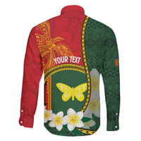 Personalised PNG Oro Provins Family Matching Puletasi and Hawaiian Shirt Papua New Guinea Plumeria Melanesian Pattern - Polynesian Pride