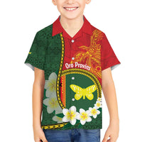 Personalised PNG Oro Provins Hawaiian Shirt Papua New Guinea Plumeria Melanesian Pattern - Polynesian Pride