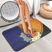 Personalised PNG Niu Ailan Bathroom Set Papua New Guinea Plumeria Melanesian Pattern LT14 - Polynesian Pride
