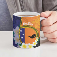 Personalised PNG Niu Ailan Ceramic Mug Papua New Guinea Plumeria Melanesian Pattern LT14 - Polynesian Pride