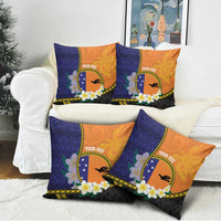 Personalised PNG Niu Ailan Pillow Cover Papua New Guinea Plumeria Melanesian Pattern LT14 - Polynesian Pride