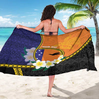 Personalised PNG Niu Ailan Sarong Papua New Guinea Plumeria Melanesian Pattern - Polynesian Pride