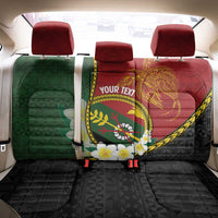 Personalised PNG Simbu Provins Back Car Seat Cover Papua New Guinea Plumeria Melanesian Pattern - Polynesian Pride