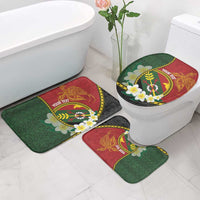 Personalised PNG Simbu Provins Bathroom Set Papua New Guinea Plumeria Melanesian Pattern LT14 - Polynesian Pride