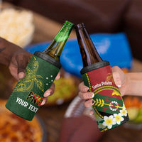 Personalised PNG Simbu Provins 4 in 1 Can Cooler Tumbler Papua New Guinea Plumeria Melanesian Pattern - Polynesian Pride