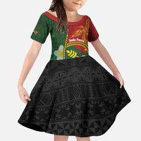 Personalised PNG Simbu Provins Family Matching Short Sleeve Bodycon Dress and Hawaiian Shirt Papua New Guinea Plumeria Melanesian Pattern - Polynesian Pride