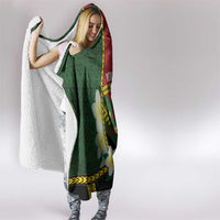 Personalised PNG Simbu Provins Hooded Blanket Papua New Guinea Plumeria Melanesian Pattern LT14 - Polynesian Pride