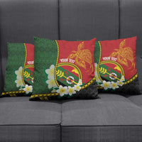 Personalised PNG Simbu Provins Pillow Cover Papua New Guinea Plumeria Melanesian Pattern LT14 - Polynesian Pride