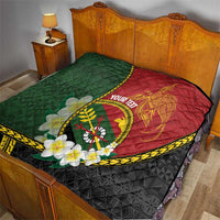 Personalised PNG Simbu Provins Quilt Papua New Guinea Plumeria Melanesian Pattern - Polynesian Pride