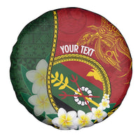 Personalised PNG Simbu Provins Spare Tire Cover Papua New Guinea Plumeria Melanesian Pattern - Polynesian Pride