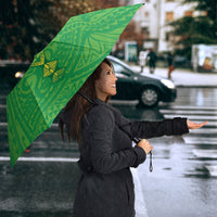 Cook Islands Manta Ray Umbrella Kuki Airani Tattoo Green Color LT14 - Polynesian Pride