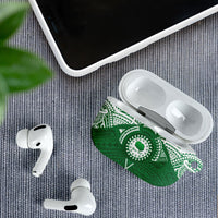 Personalised Cook Islands Rarotonga AirPods Case Map With Kuki Airani Manta Ray Tattoo LT14 - Polynesian Pride