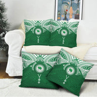 Personalised Cook Islands Rarotonga Pillow Cover Map With Kuki Airani Manta Ray Tattoo LT14 - Polynesian Pride