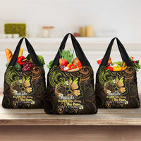 Polynesia Suicide Prevention Awareness Grocery Bag Your Life Is Worth Living For Polynesian Gold