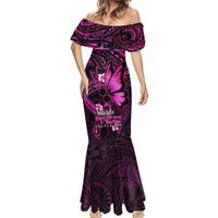 Polynesia Suicide Prevention Awareness Mermaid Dress Your Life Is Worth Living For Polynesian Pink Pattern LT14 - Polynesian Pride