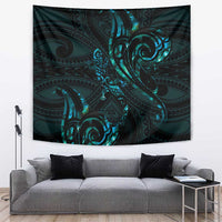New Zealand Skink Tapestry Aotearoa Maori Mix Paua Shell LT14 Blue - Polynesian Pride