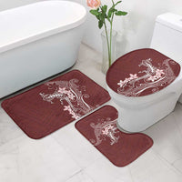 Oxblood Hawaii Bathroom Set Hammerhead Shark Tattoo Curve Polynesian - Polynesian Pride